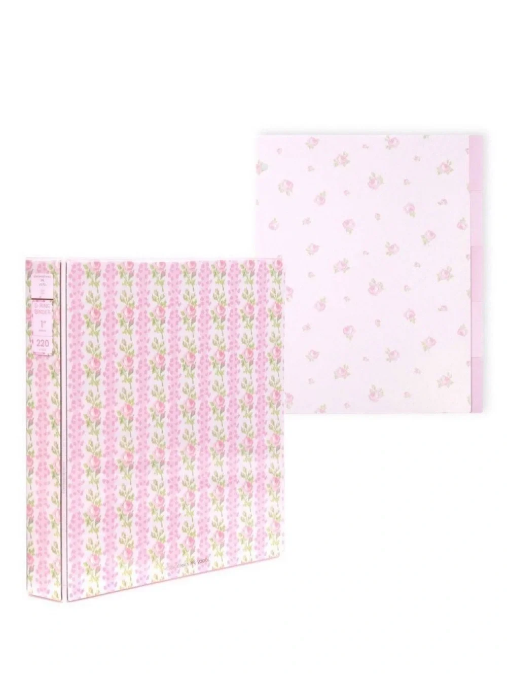 Loveshackfancy Pink binder  3-Ring Binder